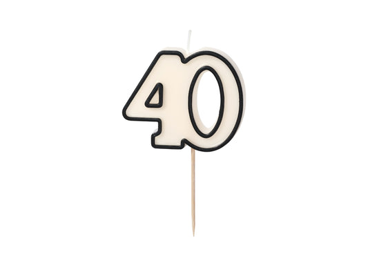 40th Birthday Candle