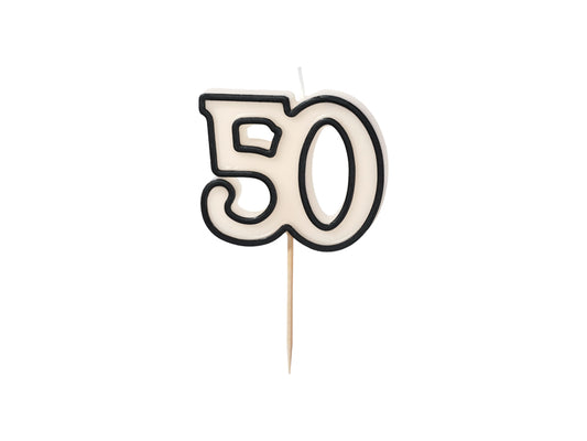 50th Birthday Candle