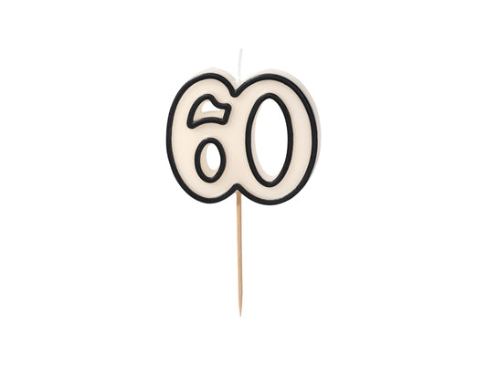 60th Birthday Candle