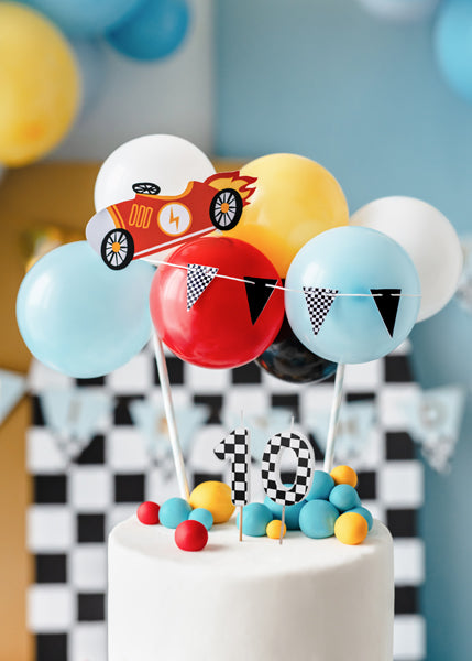 Checkered Race Car Number Candles