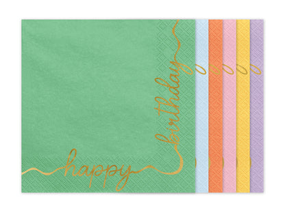 Happy Birthday Napkins