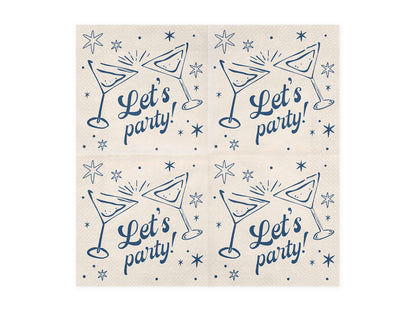 Napkins Let's party! - beige