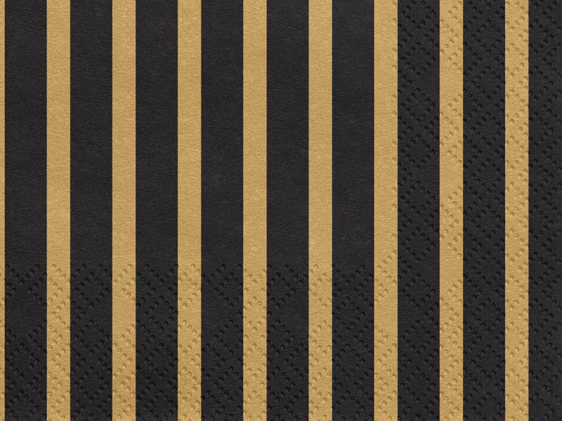 Napkins Stripes - gold