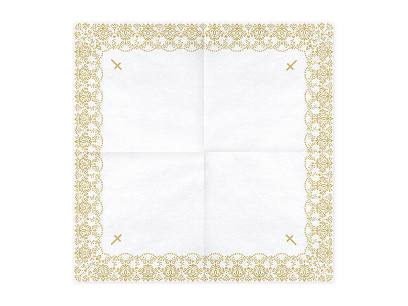 Napkins First Communion - Ornament - gold