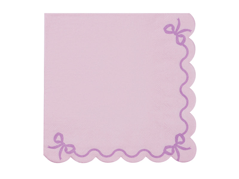 Purple Bow Napkins