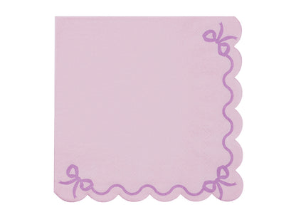 Purple Bow Napkins
