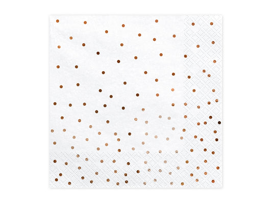 Rose Gold Dots Napkins