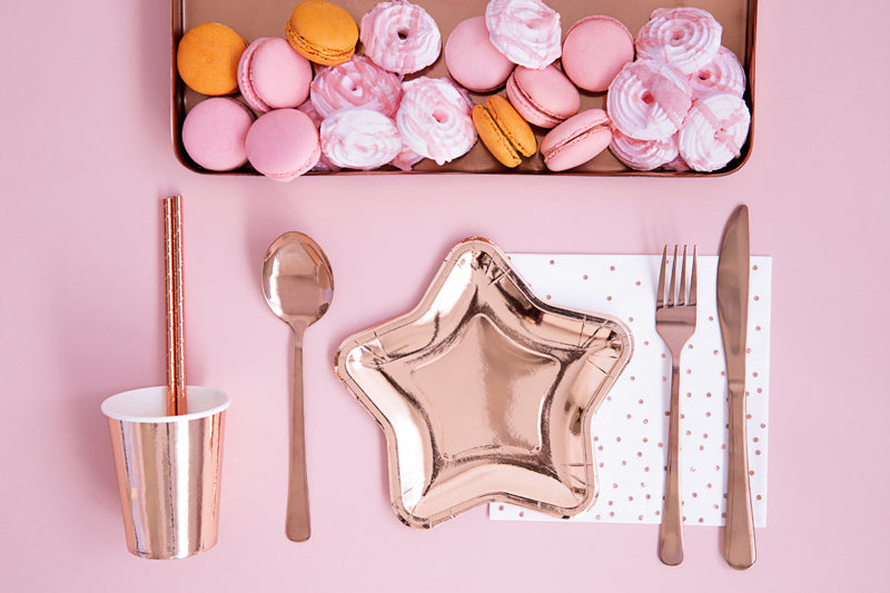 Rose Gold Dots Napkins