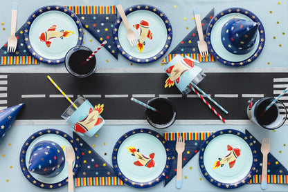 Napkins Stars - navy blue