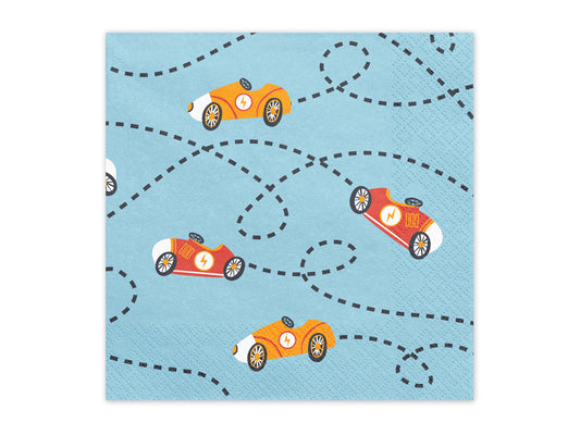 Napkins Cars - 33x33 - Assorted Colours