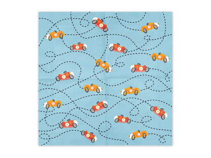Napkins Cars - 33x33 - Assorted Colours