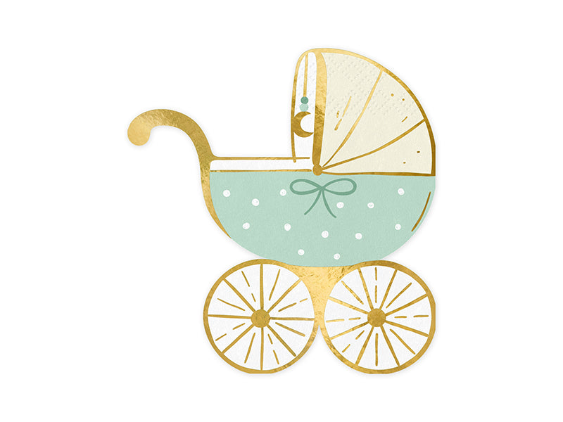 Napkins Baby stroller - tiffany blue