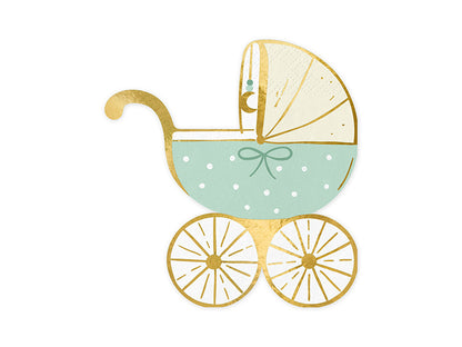 Napkins Baby stroller - tiffany blue