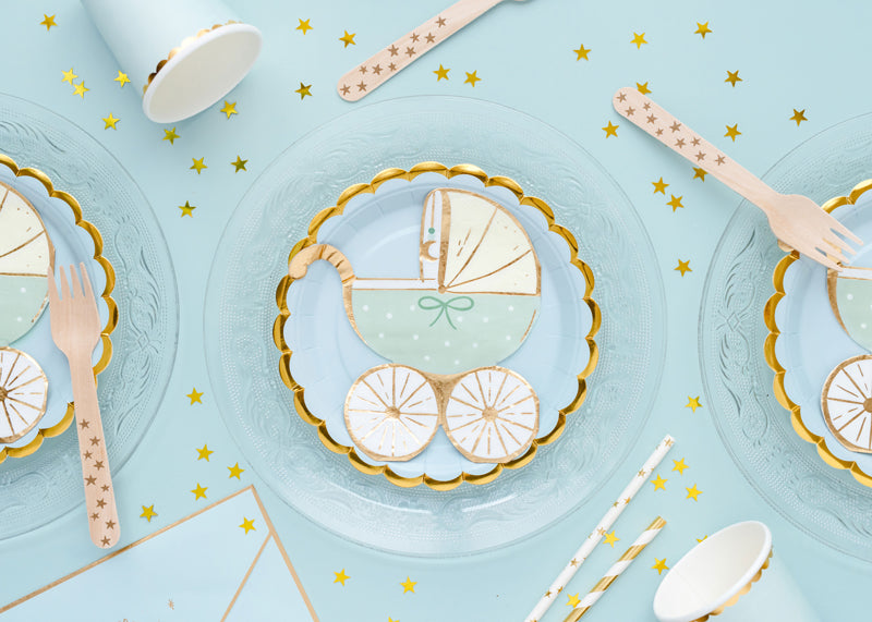 Napkins Baby stroller - tiffany blue