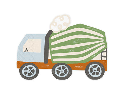 Napkins Concrete mixer - Assorted Colours