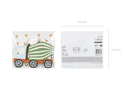 Napkins Concrete mixer - Assorted Colours