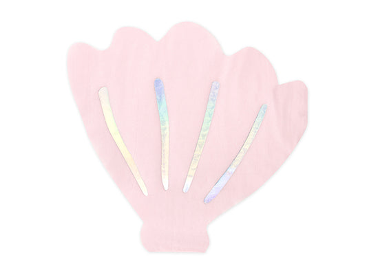 Serviettes coquillages sous la mer