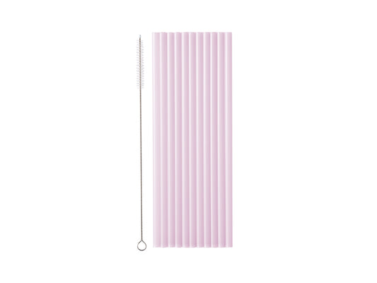Pastel Purple Reusable Plastic Straws