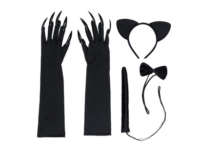 Cat Costume - black - one size for adults