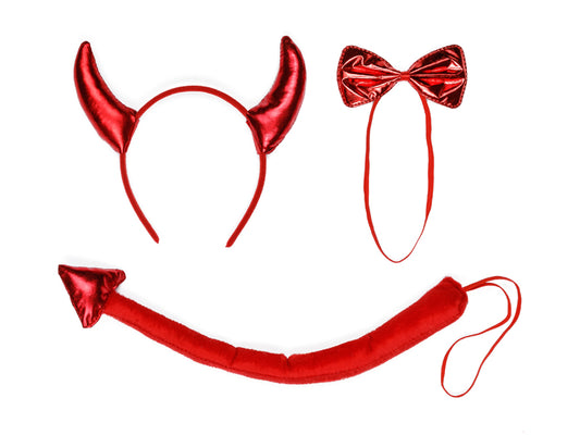 Devil Costume - red - one size for adults