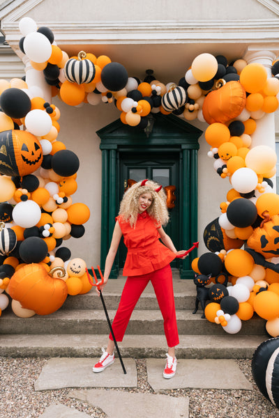 Devil Costume - red - one size for adults