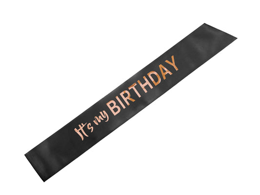 Sash It's my birthday - 79x9.4 - black