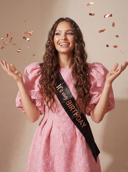 Sash It's my birthday - 79x9.4 - black