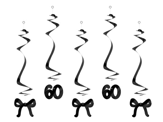60th Birthday Swirl Decoration