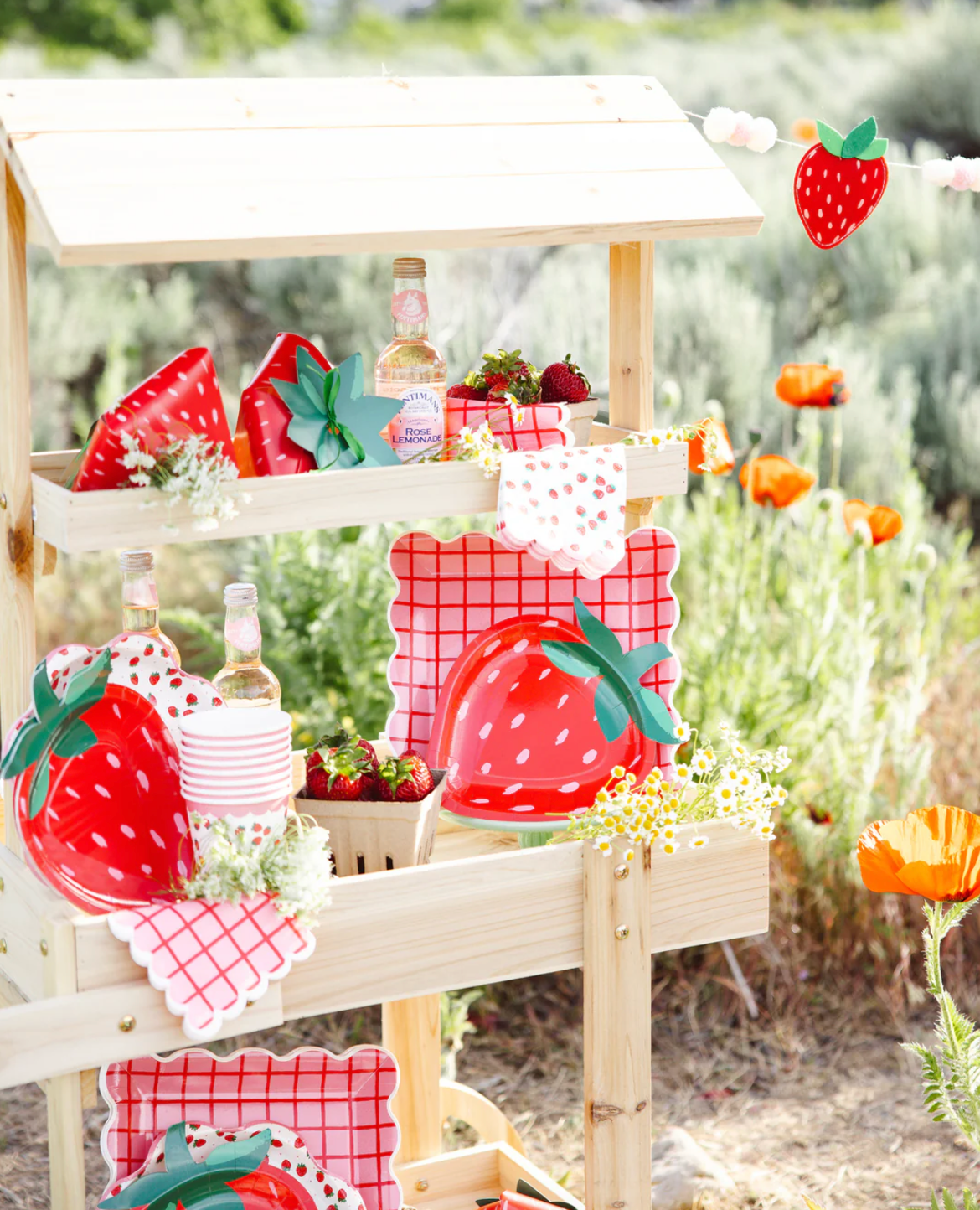 STRAWBERRY SHAPED PLATE
