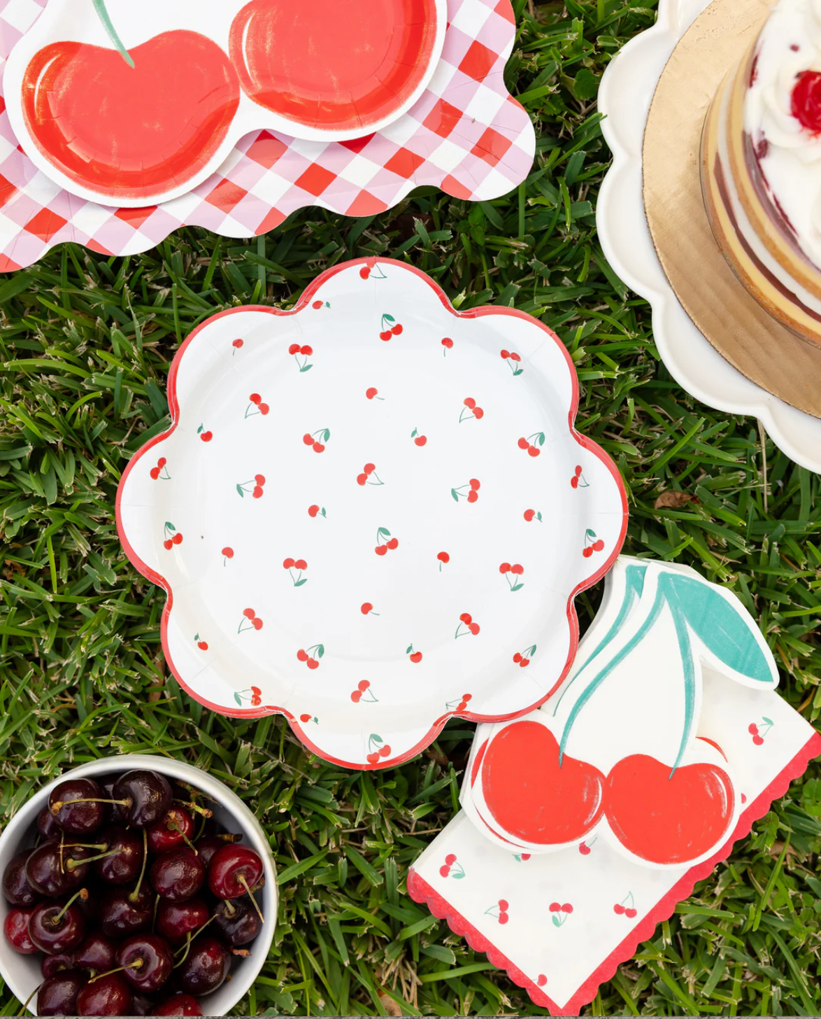 CHERRIES DINNER NAPKIN