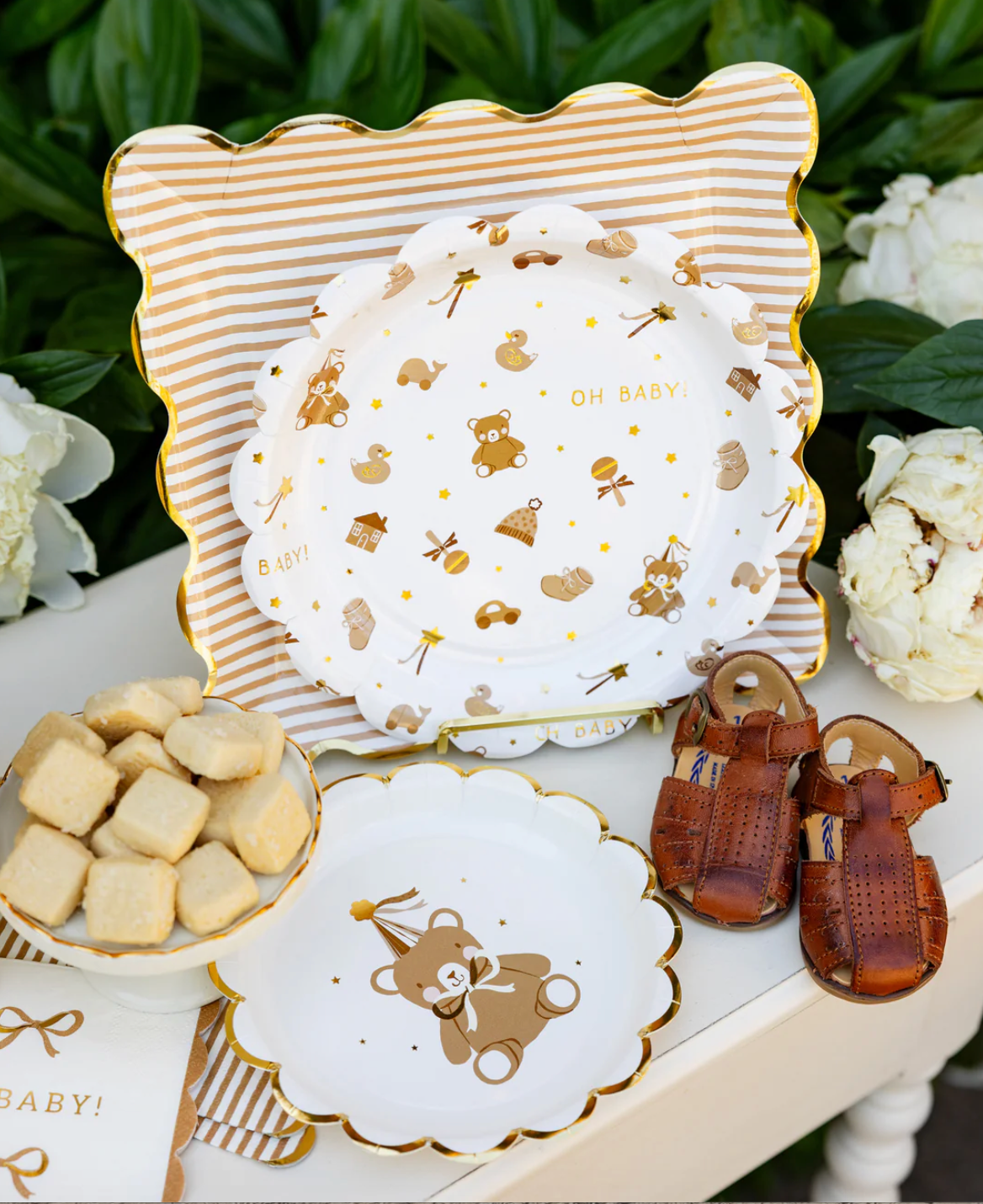 TEDDY BEAR BABY PATTERN PLATE