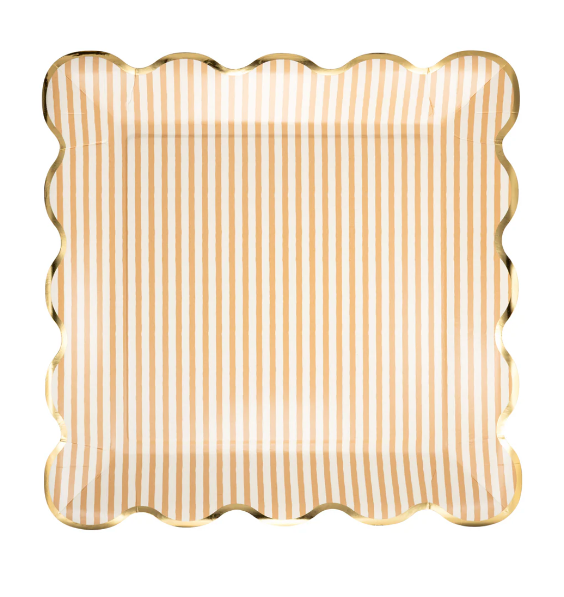 TAN STRIPED 10" PLATE