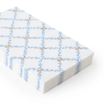 SKY BLUE TRELLIS GUEST TOWELS