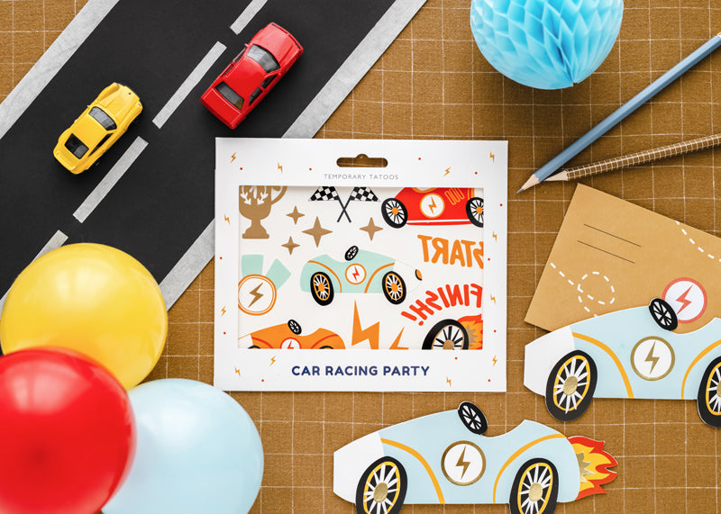 Temporary tattoos Cars - Assorted Colours