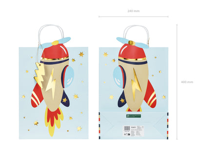 Gift bag Airplane - Assorted Colours