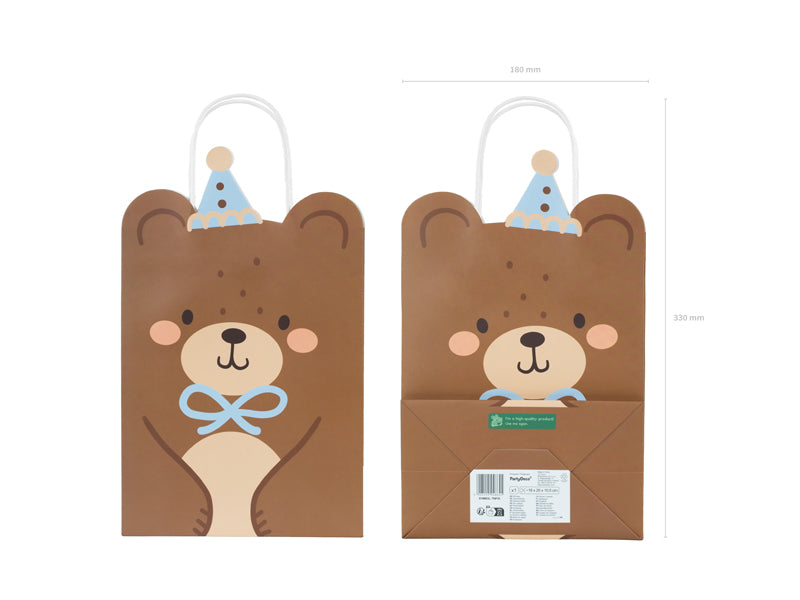 Gift bag Teddy bear - Assorted Colours