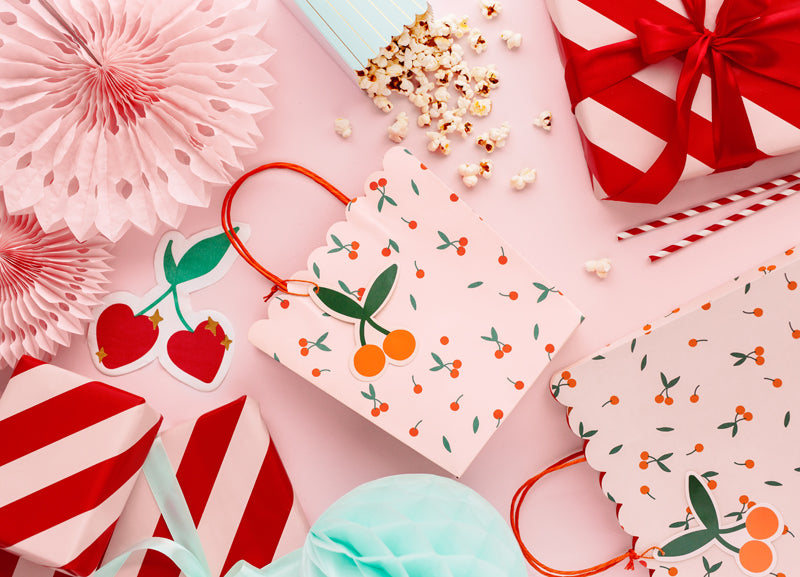 Gift bags Cherries - Assorted Colours
