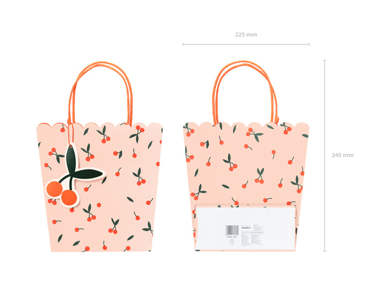 Gift bags Cherries - Assorted Colours