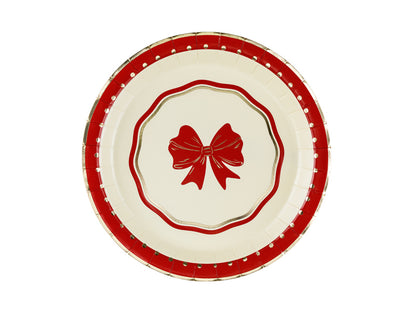 Plates Bow - red-beige