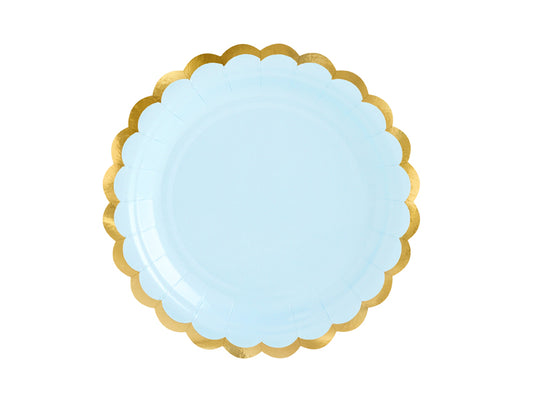 Light Blue Paper Plates