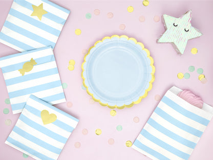 Light Blue Paper Plates