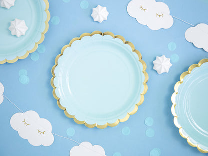 Light Blue Paper Plates