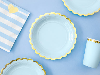 Light Blue Paper Plates
