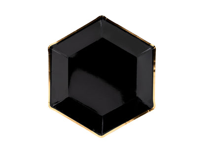Plates Let's Celebrate - black