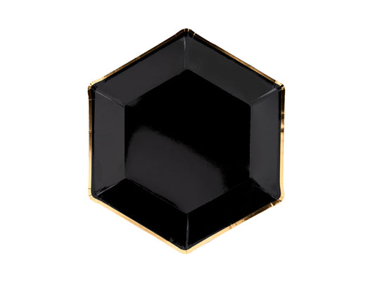 Plates Let's Celebrate - black