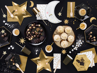 Plates Let's Celebrate - black