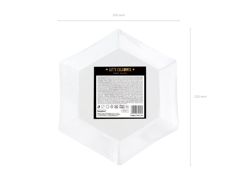 Plates Let's Celebrate - black