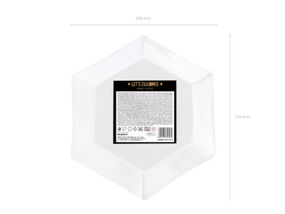 Plates Let's Celebrate - black