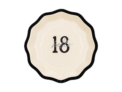 Bonjour 18 assiettes en carton
