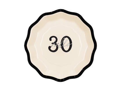 Hello 30 Paper Plates